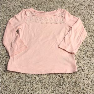 Girls long sleeve with lace detail